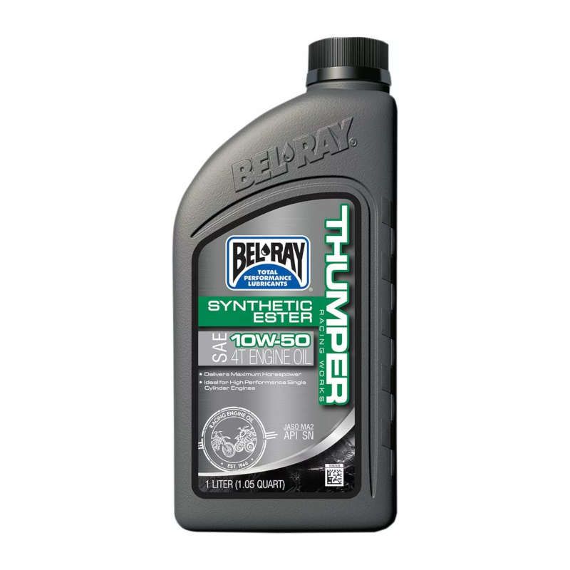 Huile moteur 4 temps Thumper® Racing ester synthétique Bel-Ray - 10W50 1L