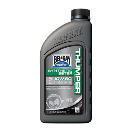 Huile moteur 4 temps Thumper® Racing ester synthétique Bel-Ray - 10W60 1L