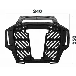 Support de top-case Alurack Hepco&Becker Kawasaki Versys 1100 & SE image 3