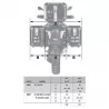 Atlas Unit Garage case holder BMW R 1300 GS - silver