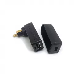 Adaptateur de fiche USB pivotant BAAS USB9 - noir image 1