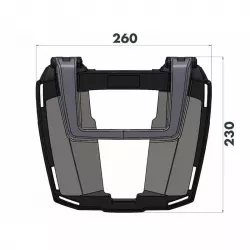 Easyrack Top-case carrier bracket on original plastic Hepco&Becker BMW F 750 GS picture 2