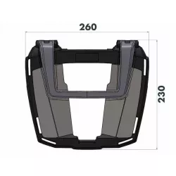 Easyrack Top-case carrier bracket on TOURING pack Hepco&Becker BMW F 750 GS picture 2