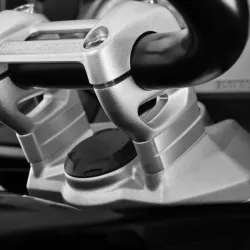 Wunderlich handlebar riser BMW R NineT & K 1600 - 20mm - silver picture 4