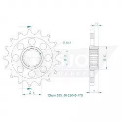HPE 525 ensemble de chaîne 128 maillons Regina  BMW S 1000 XR - doré image 4